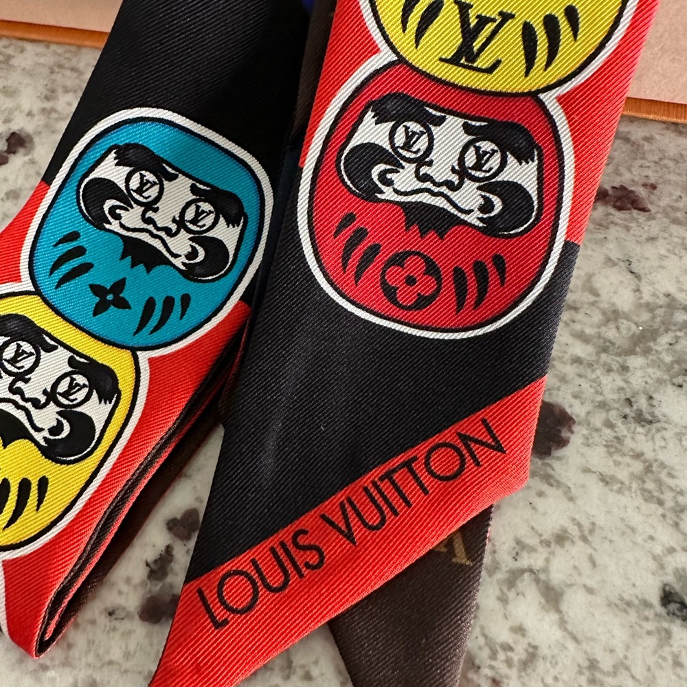 Louis Vuitton Bandeau BB Kabuki Scarf Monogram Silk Limited Edition RARE - Picture 2 of 11